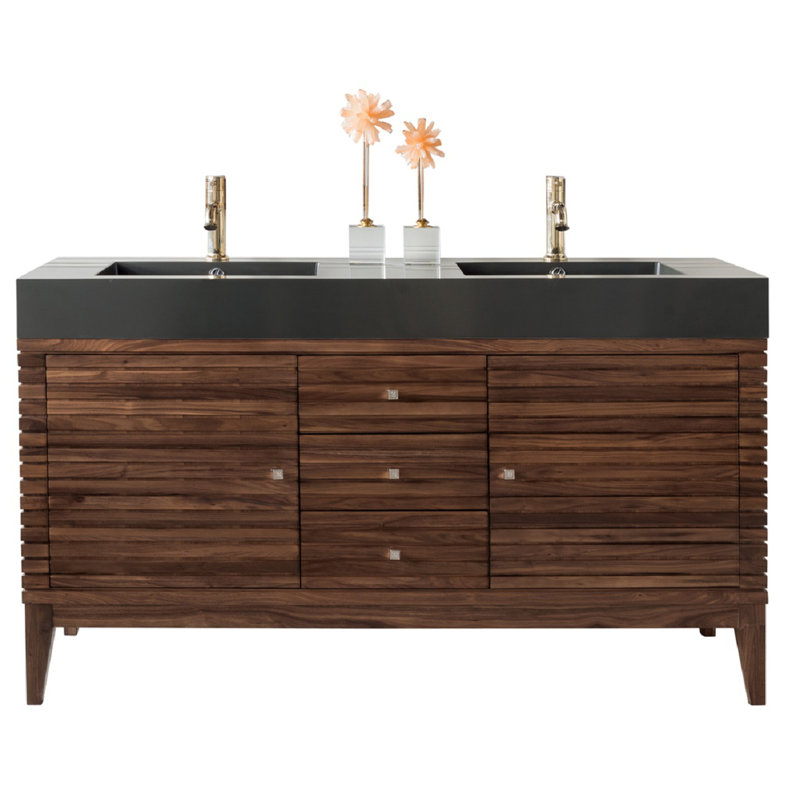 Mosley 58.75" Free Standing Double Bathroom Vanity Base Only AllModern